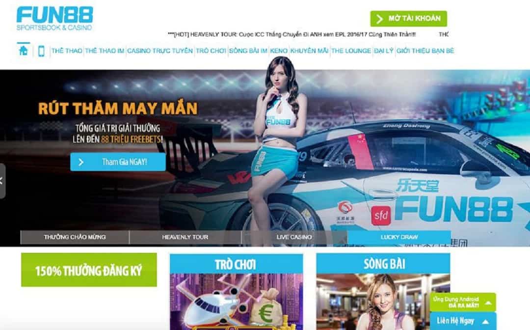 Fun88 cược thể thao