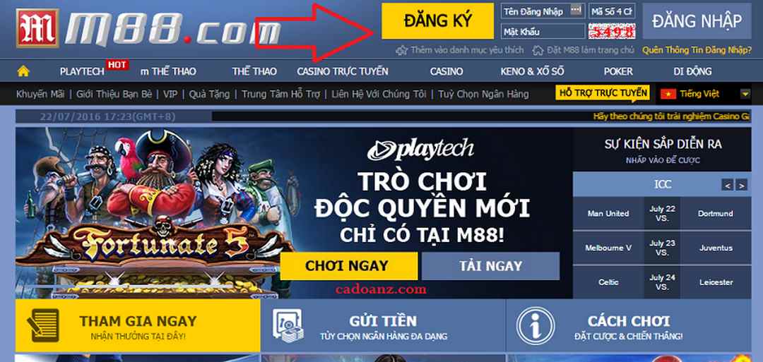 Hướng dẫn đăng ký tài khoản tại M88 với 3 bước đơn giản