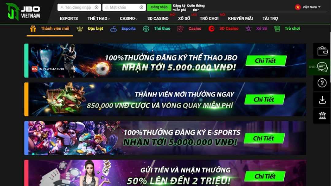 Jbovietnam luôn update nhiều ưu đãi khủng theo các sự kiện nổi bật