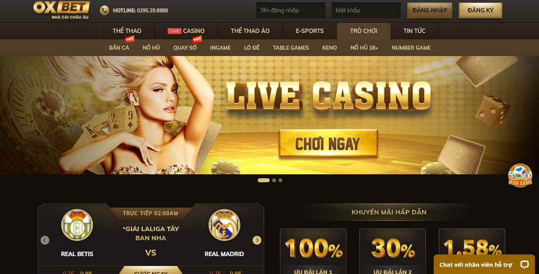 Review OXBET - Nhà cái Dubai chất lượng và có thiết kế tốt