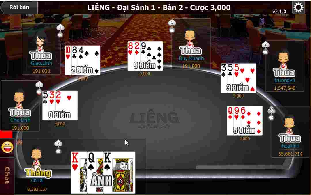 Giới thiệu thông tin cơ bản về game đánh bài Liêng online