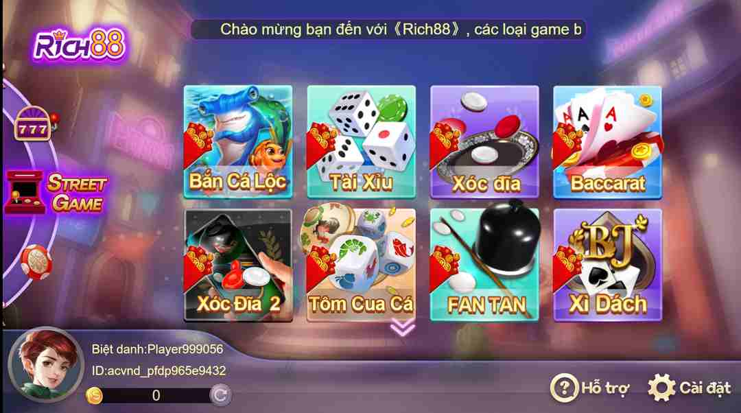 RICH88 (Chess) tích hợp trong game nhiều tiện ích