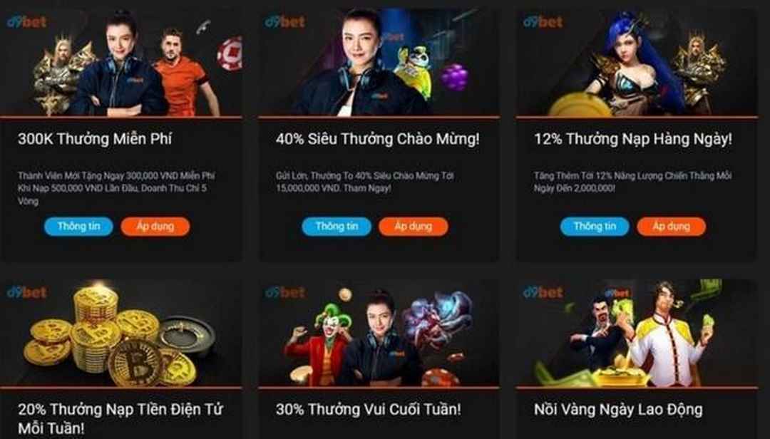 thực hiện giao dịch rút tiền D9bet