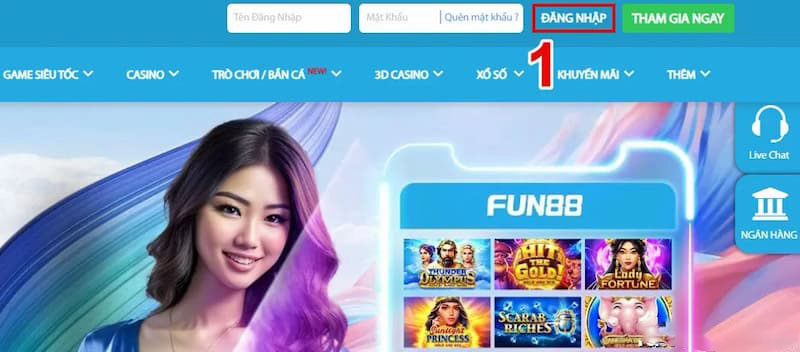 Đăng nhập trước khi rút tiền