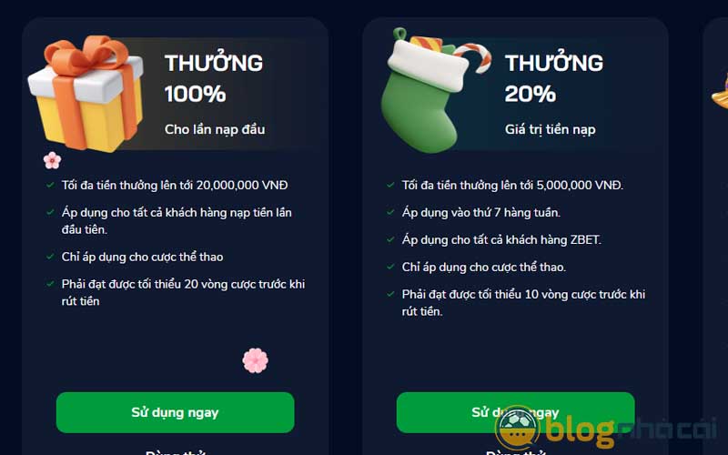 Khuyến mãi nhà cái Zbet