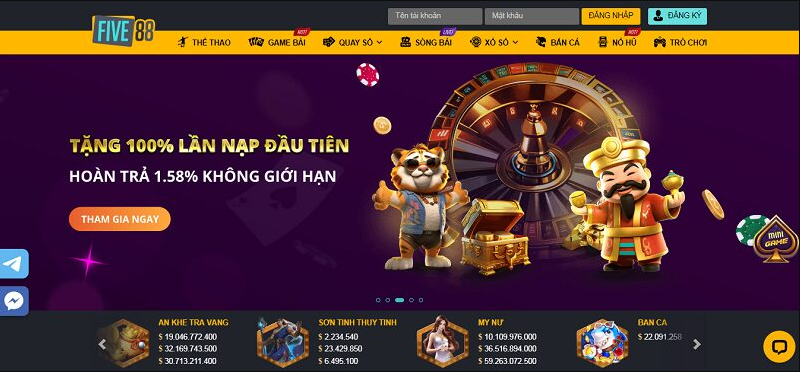 Đánh giá cổng game đổi thưởng Five88: Sân chơi đẳng cấp cho dân cược Việt 2 Danh-gia-cong-game-doi-thuong-Five88-San-choi-dang-cap-cho-dan-cuoc-Viet