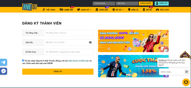 Đánh giá cổng game đổi thưởng Five88: Sân chơi đẳng cấp cho dân cược Việt 3 Khuyen-mai-va-uu-dai