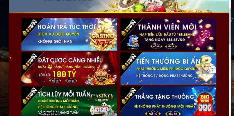 Chương trình khuyến mãi của 33Win là gì?