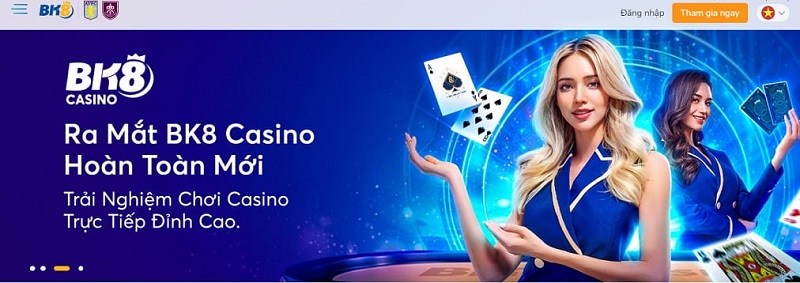 BK8 – Casino trực tuyến hàng đầu châu Á
