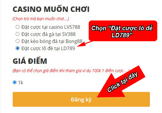 Chọn nhà cái LD789