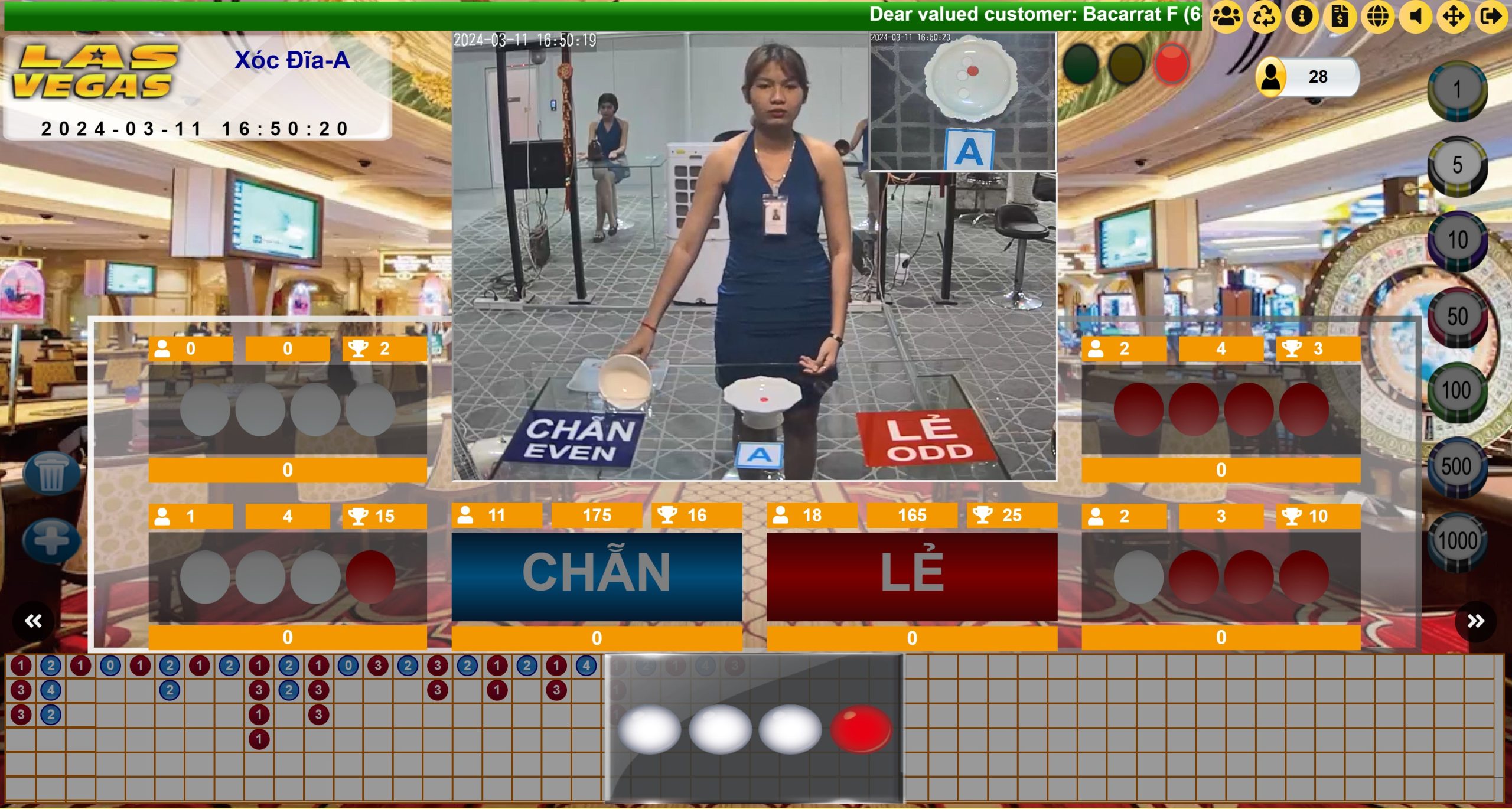 Xóc đĩa LASVEGAS Casino - LVS788