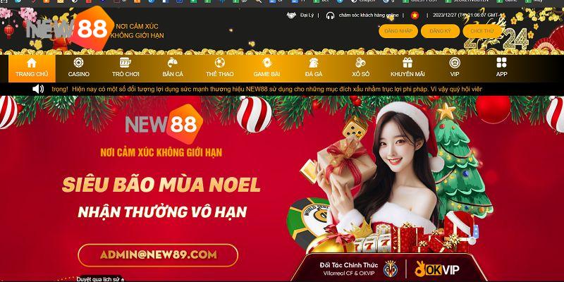 Truy cập trang chủ khám phá khuyến mãi 50% New88