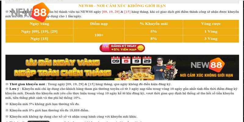 Ưu đãi ngày vàng chỉ áp dụng cho những thành viên chăm chỉ