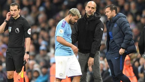 Man City mất Aguero trong giai đoạn quan trọng ở Ngoại hạng Anh