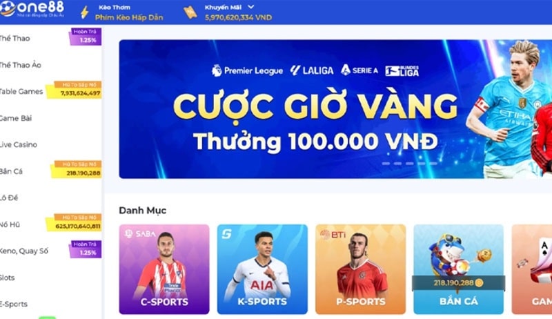 Giới thiệu tổng quan về trang cá cược One88
