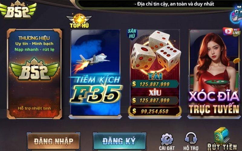 B52 Club top 1 cổng game nổi tiếng hàng đầu châu Á