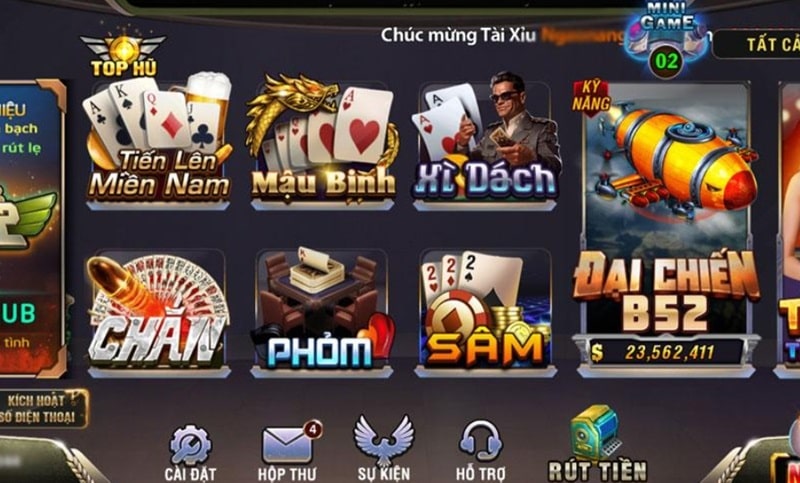 Cổng game B52 cung cấp trò chơi đa dạng