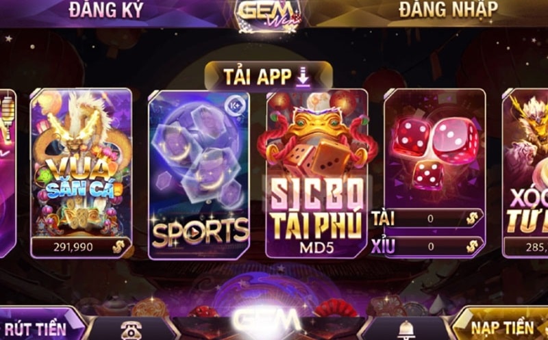 GemWin cổng game vừa ra mắt tại châu Á