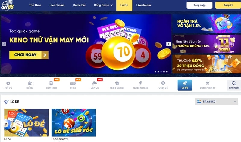 Sky88 là app ghi đề online hoạt động nhiều năm tại Việt Nam