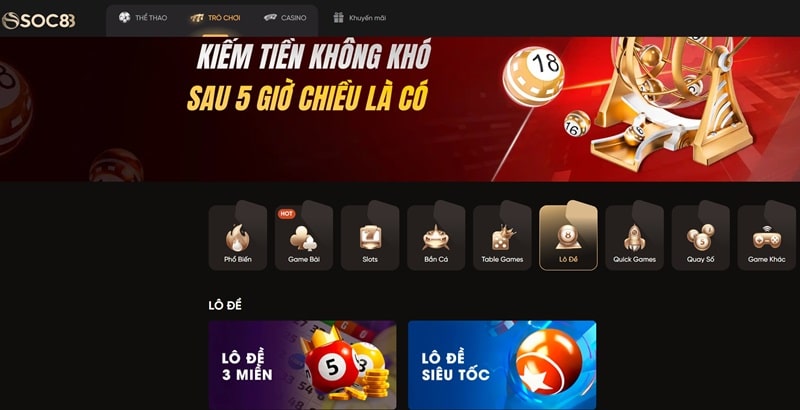 SOC88 - Nhà cái lô đề trực tuyến hàng đầu châu Á