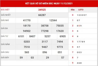 soi cầu XSMB ngày 12/12/2021