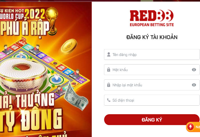 Đăng Ký Tài Khoản Red88