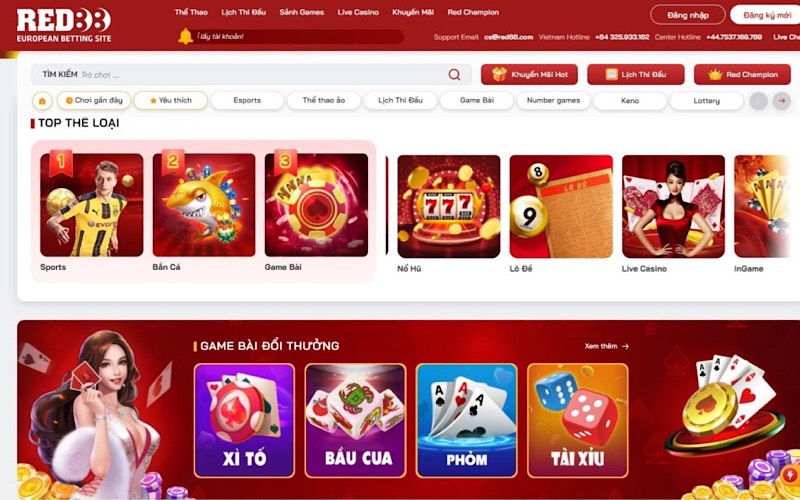 Giao Diện Red88