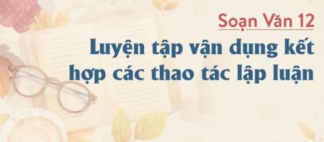 Bài soạn Luyện tập vận dụng kết hợp các thao tác lập luận (Ngữ Văn 12) hay nhất