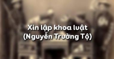 Bài soạn Xin lập khoa luật (Ngữ Văn 11) hay nhất