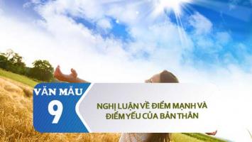 Bài văn nghị luận về điểm mạnh và điểm yếu của bản thân (lớp 9) hay nhất
