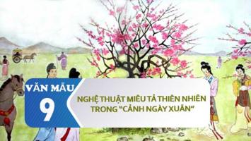 Bài văn phân tích nghệ thuật miêu tả thiên nhiên trong 