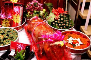 Mâm quả đám hỏi phổ biến theo phong tục miền Nam