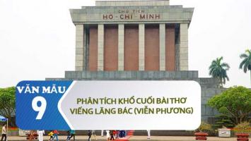 Phân tích khổ thơ cuối bài thơ 