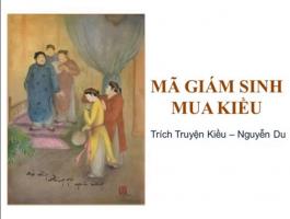 Bài văn phân tích nhân vật Mã Giám Sinh trong đoạn trích 