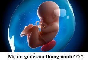 Thực phẩm tốt cho trí tuệ thai nhi