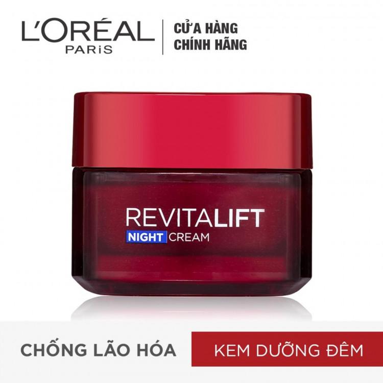 Kem dưỡng săn chắc da và giảm nếp nhăn L'Oreal Paris Revitalift ban đêm 50ml
