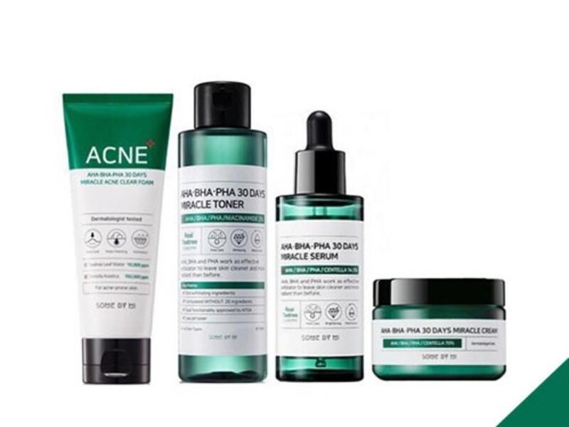 Bộ sản phẩm giảm và ngừa mụn cho da dầu Some By Mi AHA-BHA-PHA 30 Days Miracle