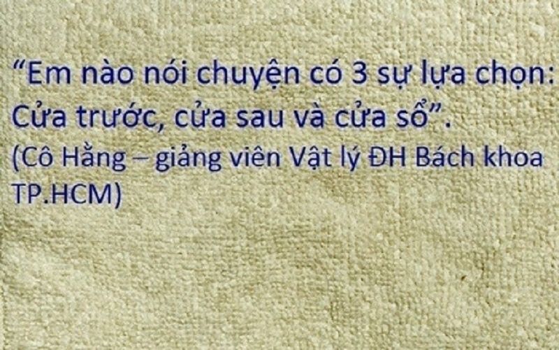 Cô giáo có những lựa chọn rõ ràng và cứng rắn quá