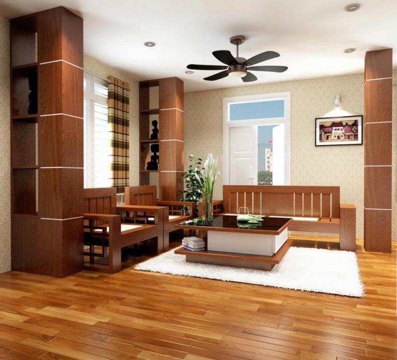 Bề mặt của bộ bàn ghế phẳng được trang trí và mài nhẵn ở giữa có hoa văn và các đường nét công phu