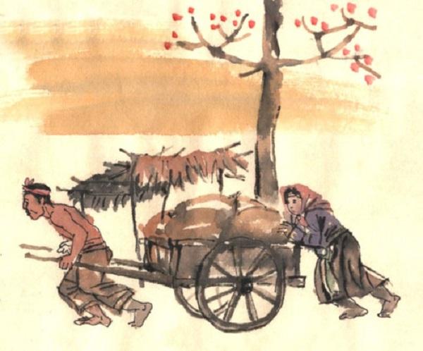 Bài văn phân tích hình ảnh nồi cháo cám số 11