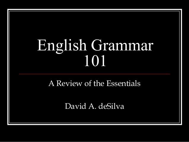 English Grammar 101