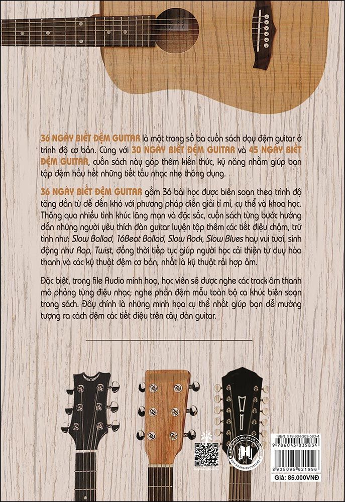 36 ngày biết đệm Guitar (Tái bản)