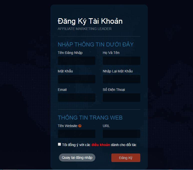 Giao diện trang web Adpia