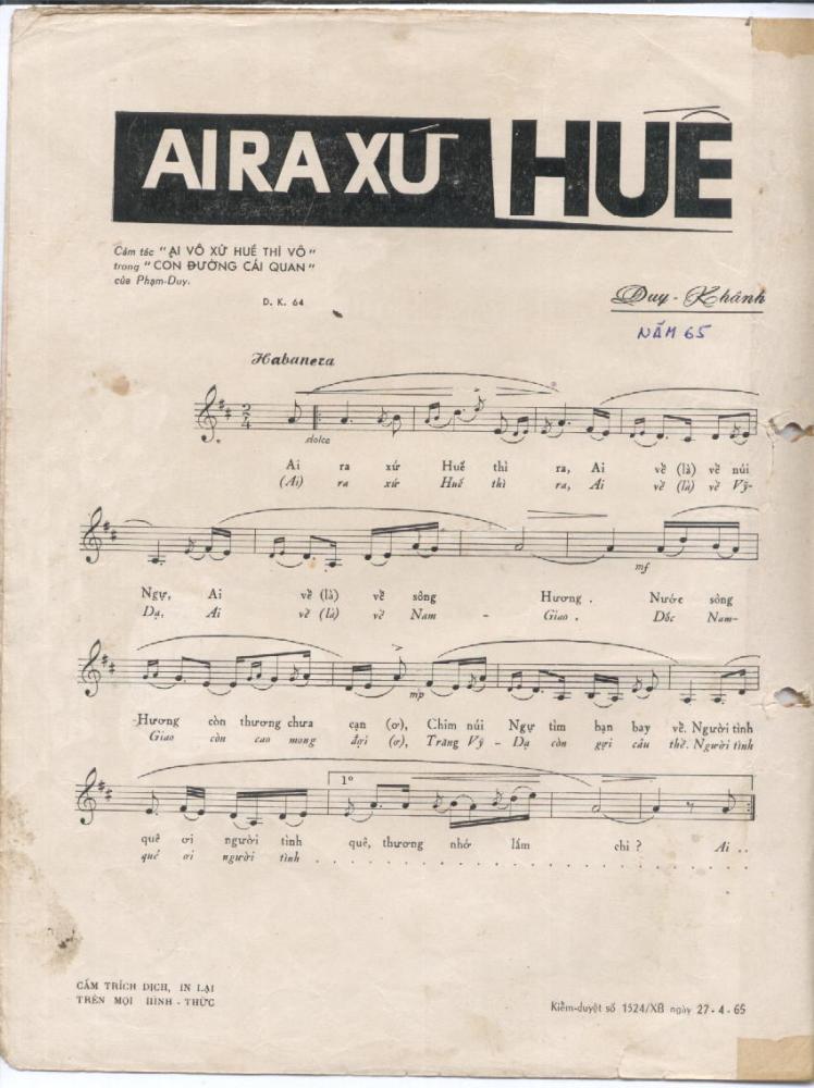 Ai ra xứ Huế