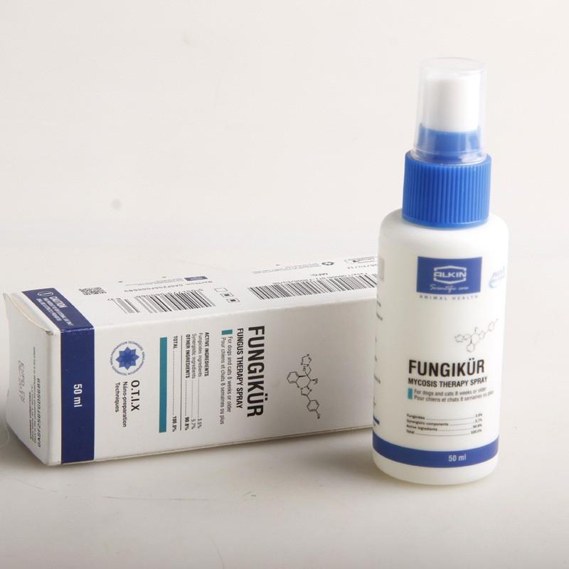 Sản phẩm xịt trị nấm cho chó mèo Alkin Fabricil Fungikur