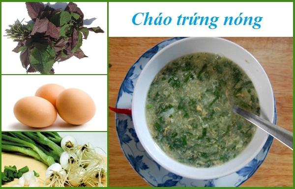 Cháo trứng nóng