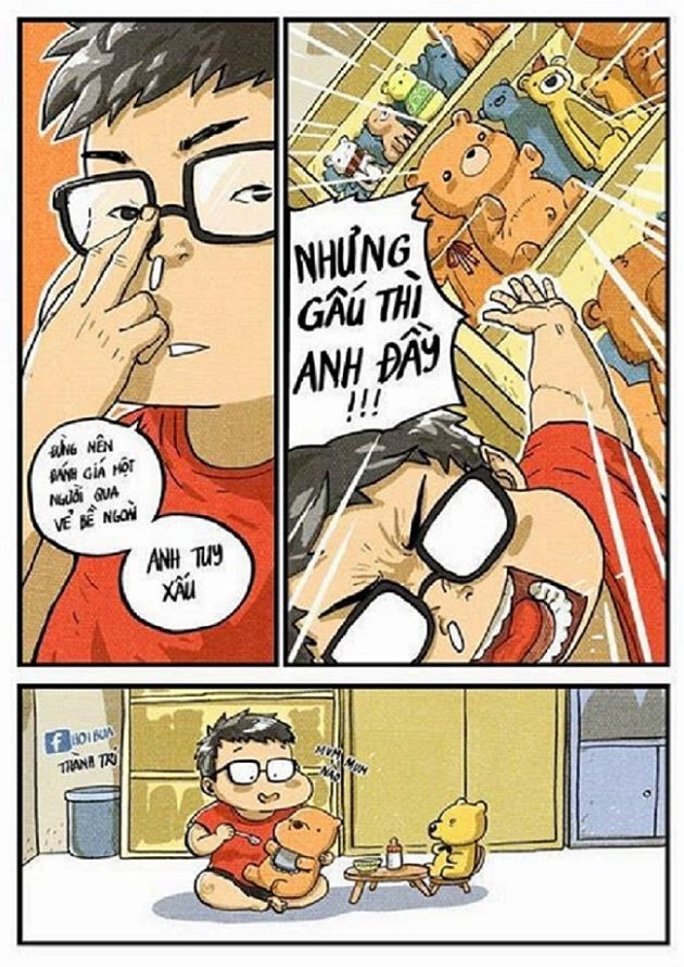 Anh tuy xấu nhưng biết phấn đấu