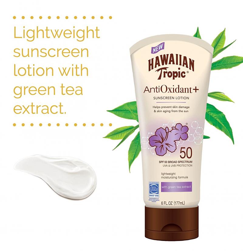 Hawaiian Tropic Antioxidant Plus Sunscreen Lotion SPF 50