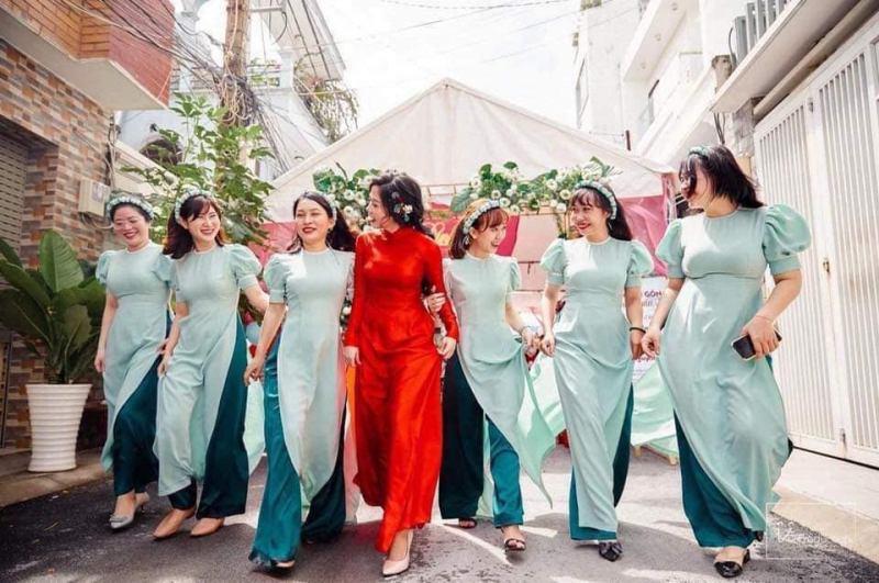 Áo Dài Cưới Hỏi Bảo Nhi