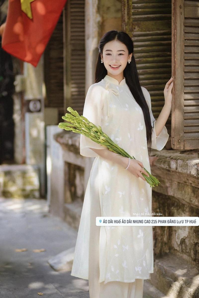 Áo Dài Nhung Cao
